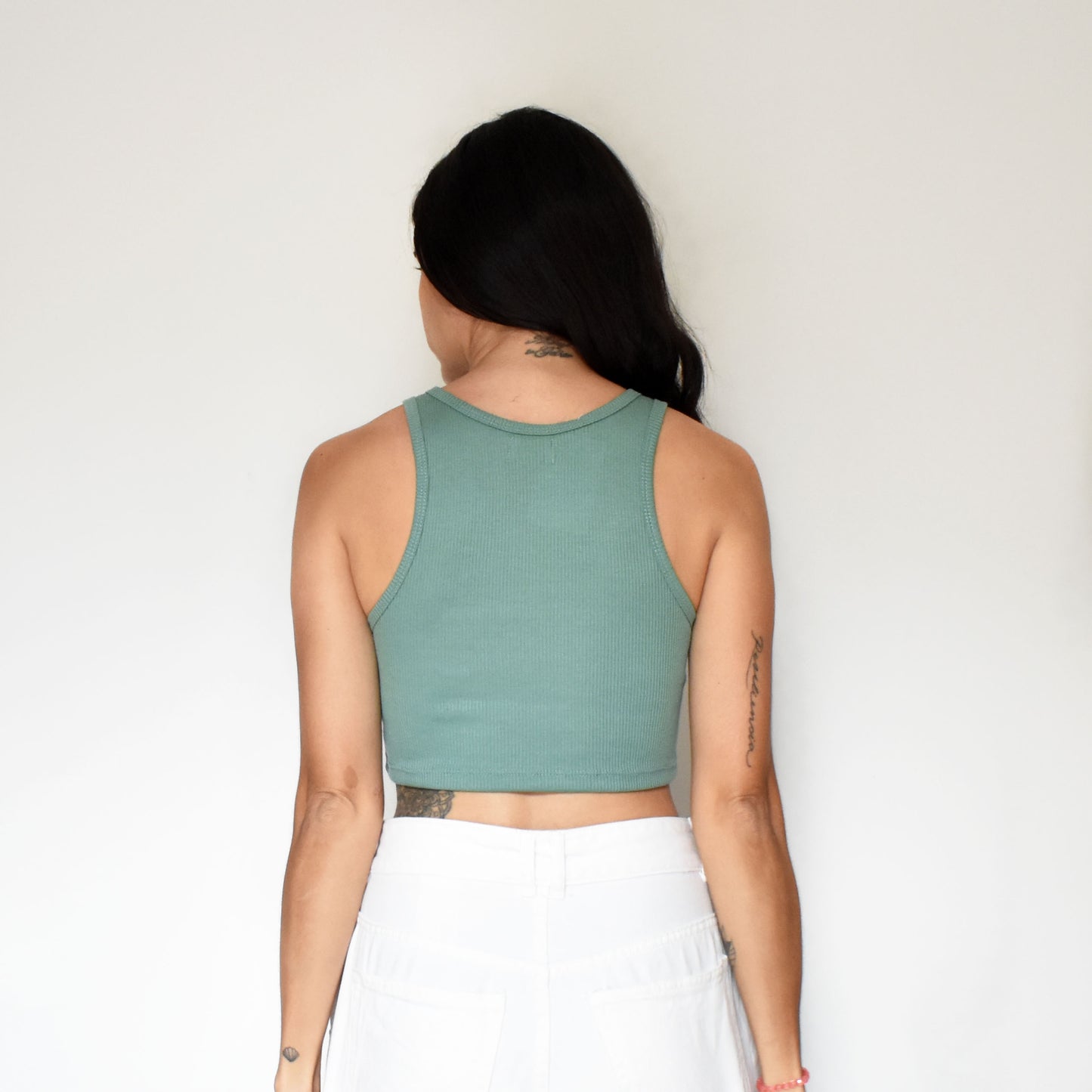 Top halter Verde