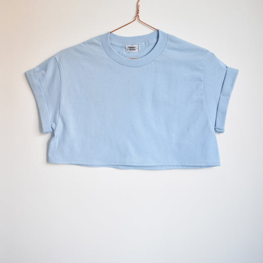 Crop T-shirt Azul Claro
