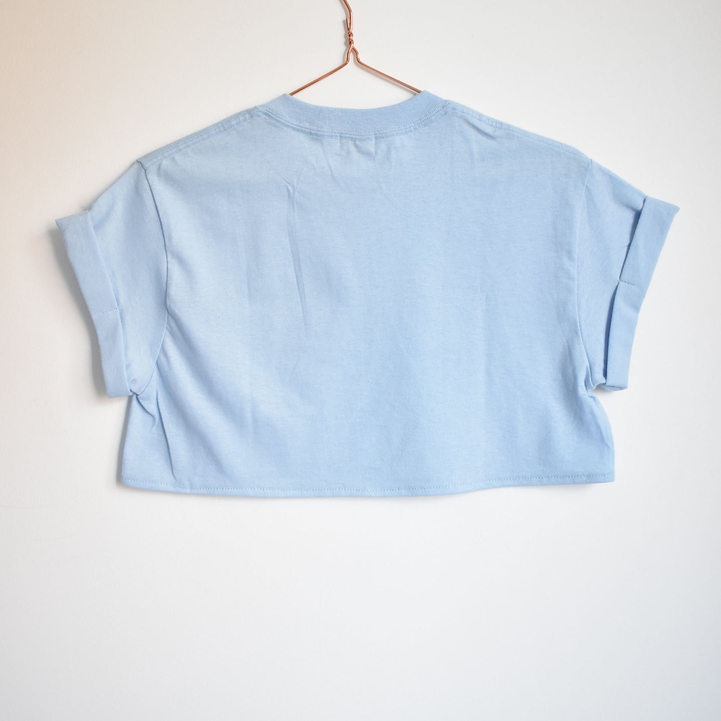 Crop T-shirt Azul Claro
