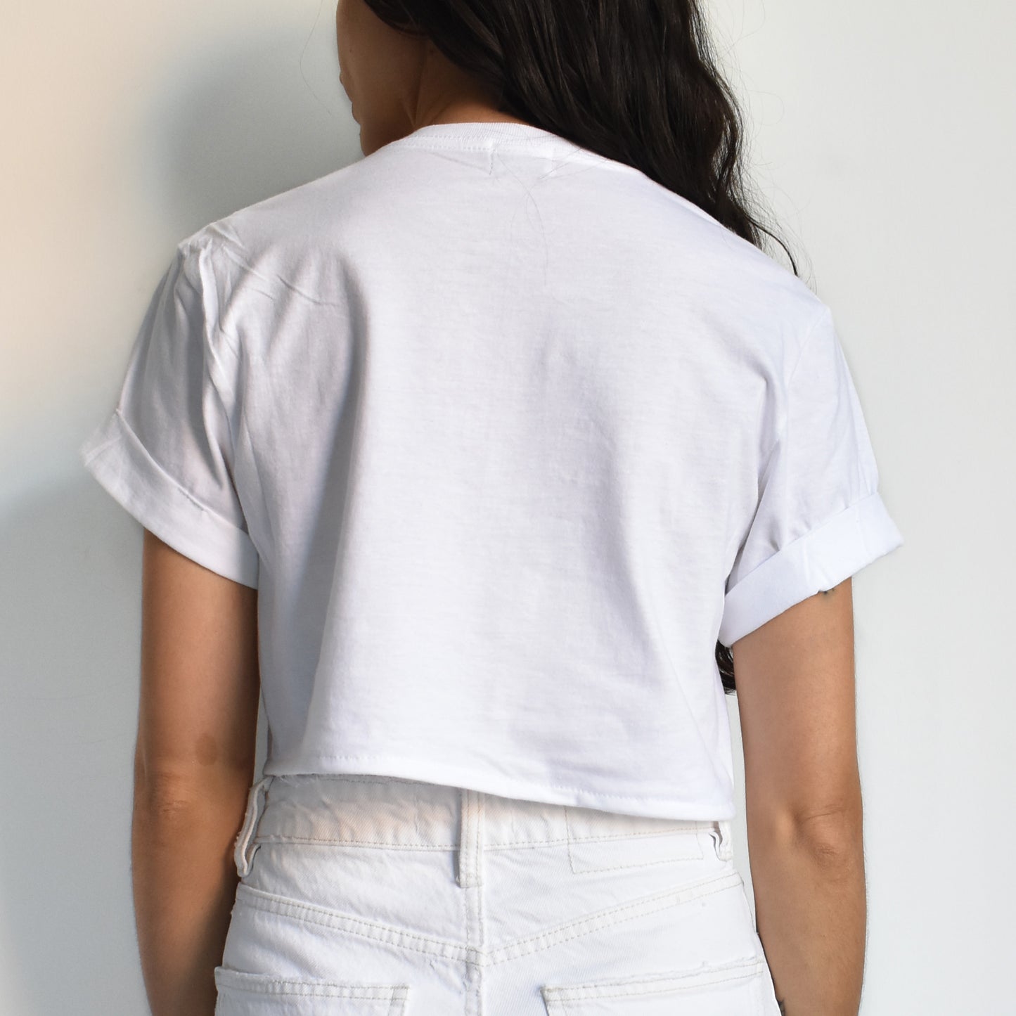 Crop T-shirt Blanco