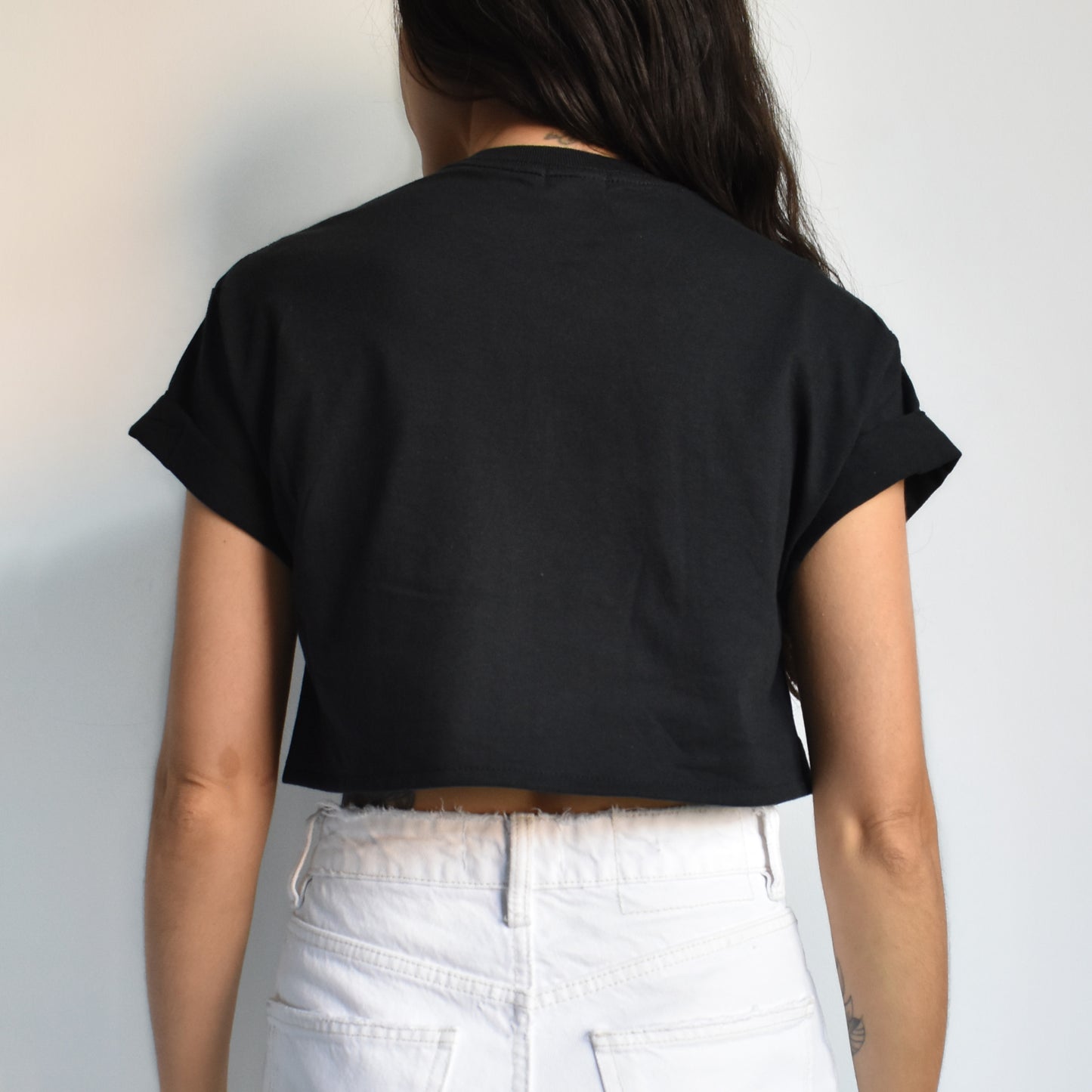 Crop T-shirt Negro