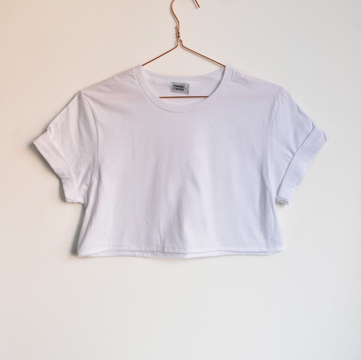 Crop T-shirt Blanco