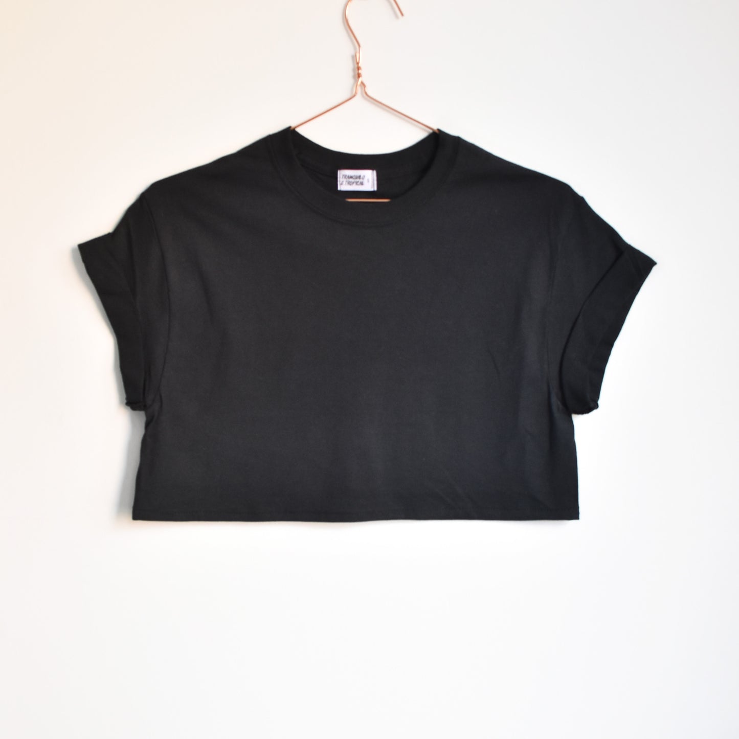 Crop T-shirt Negro